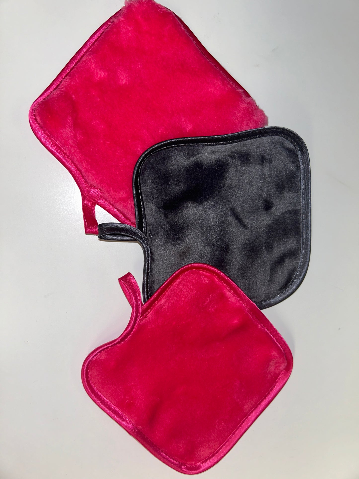 Set de 3 serviettes démaquillantes réutilisables