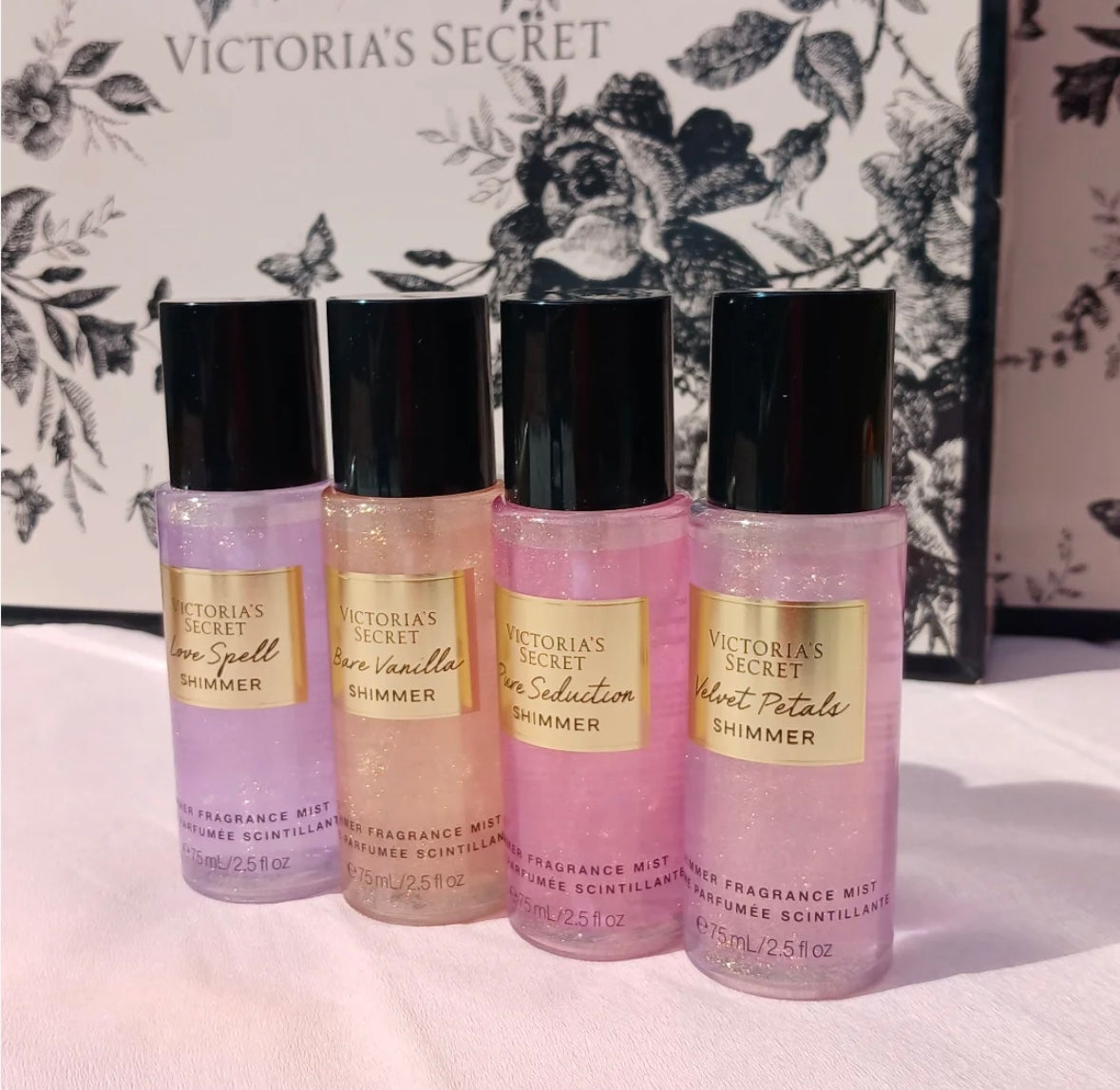 Coffret de brumes pailletées (4x75ml) de Victoria's Secret🎁✨
