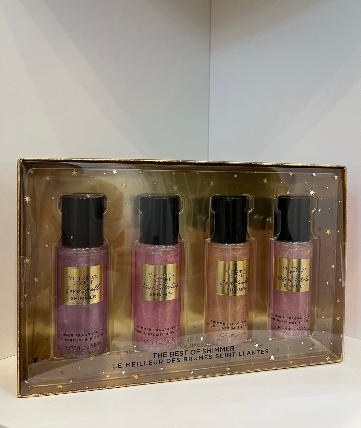 Coffret de brumes pailletées (4x75ml) de Victoria's Secret🎁✨