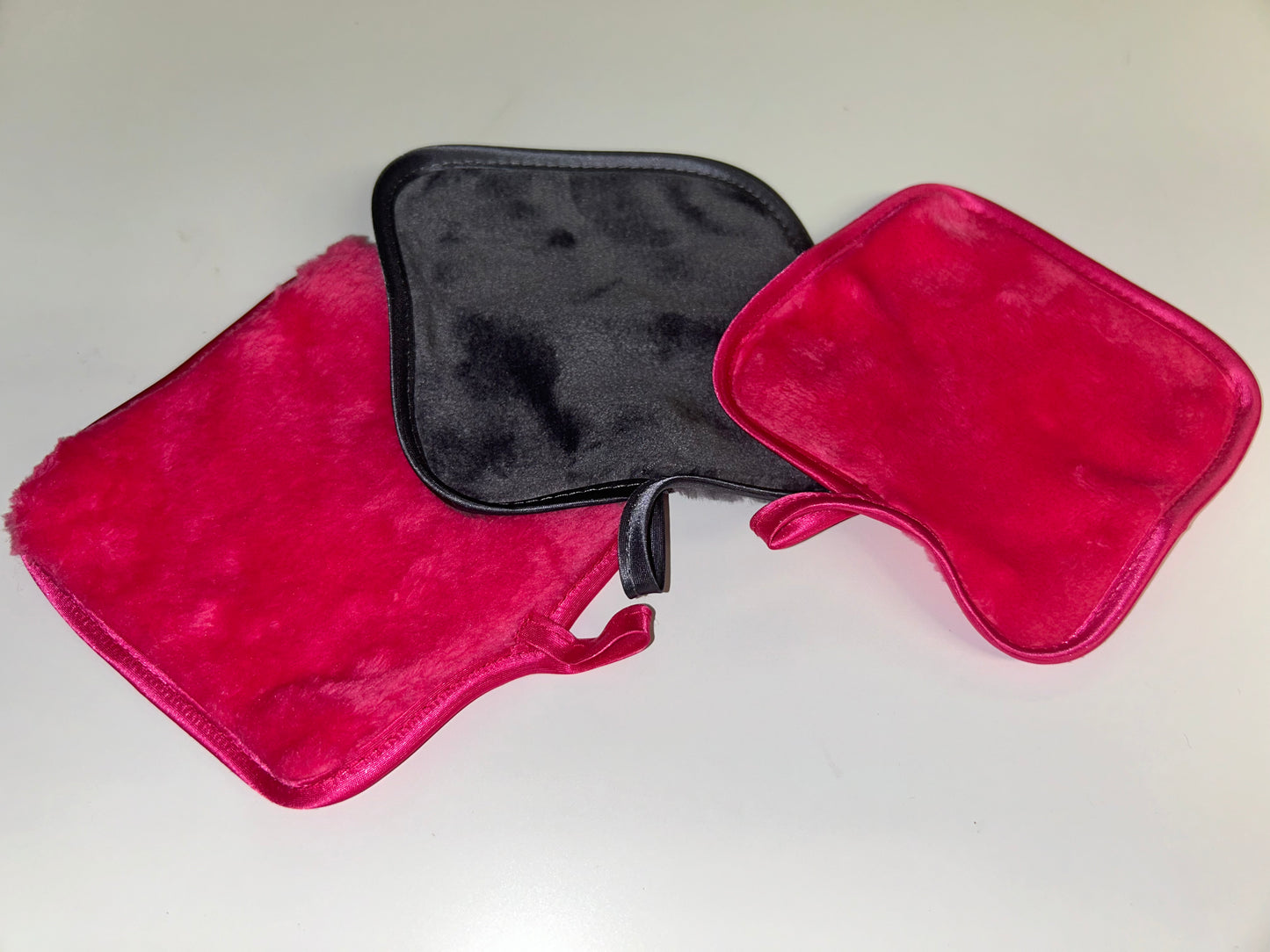 Set de 3 serviettes démaquillantes réutilisables