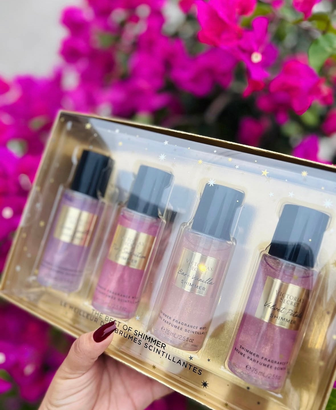 Coffret de brumes pailletées (4x75ml) de Victoria's Secret🎁✨