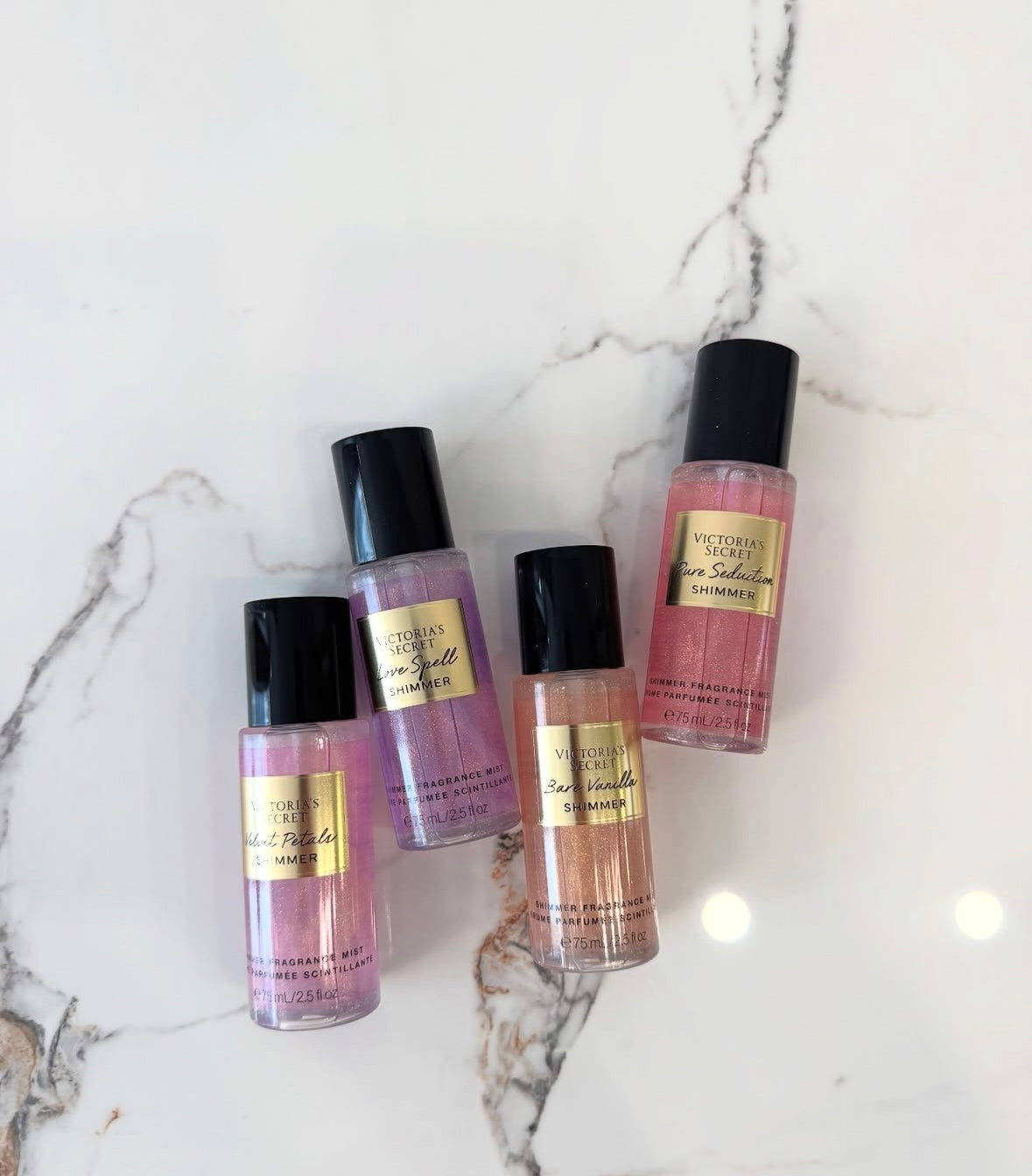 Coffret de brumes pailletées (4x75ml) de Victoria's Secret🎁✨