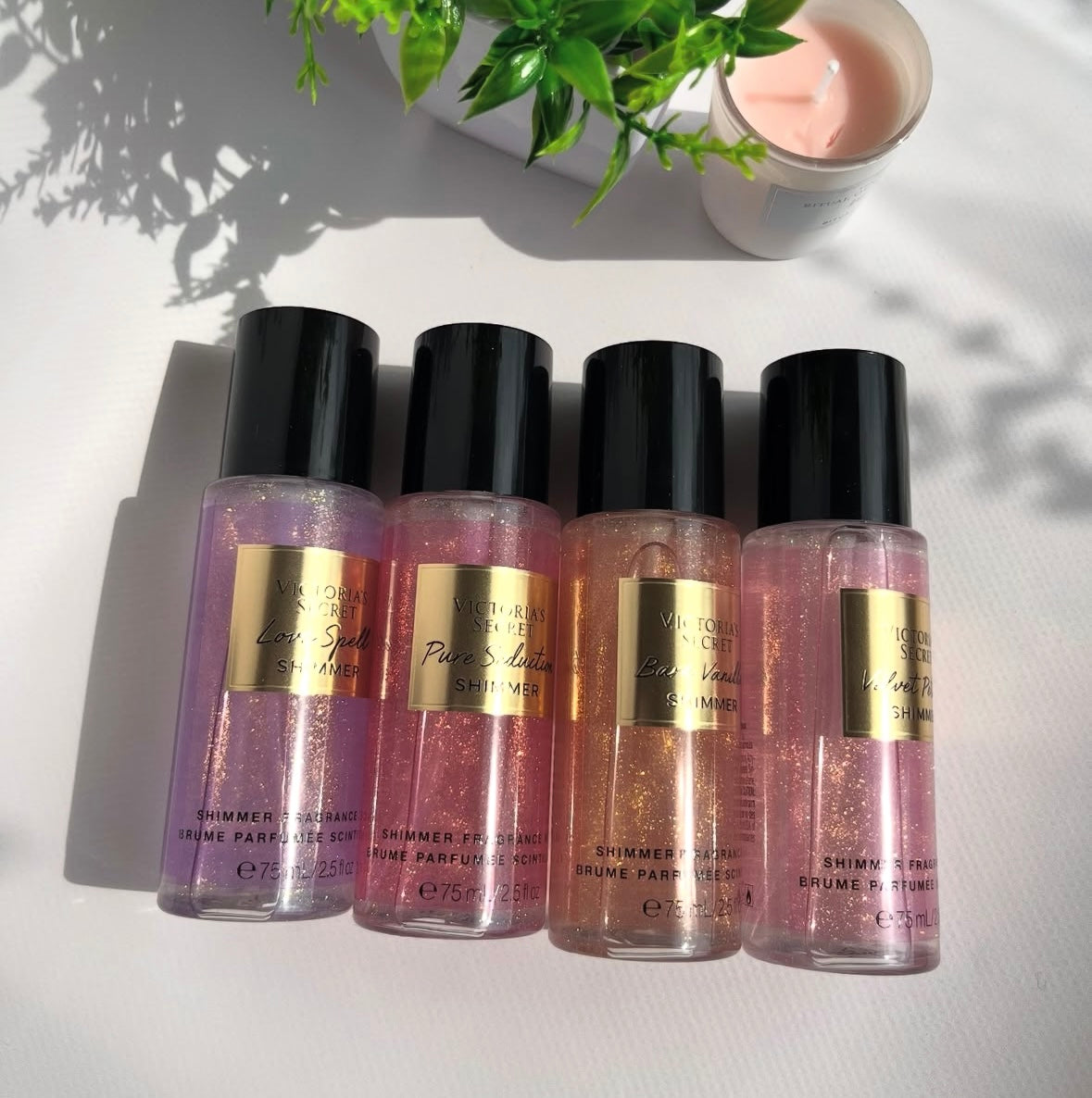 Coffret de brumes pailletées (4x75ml) de Victoria's Secret🎁✨