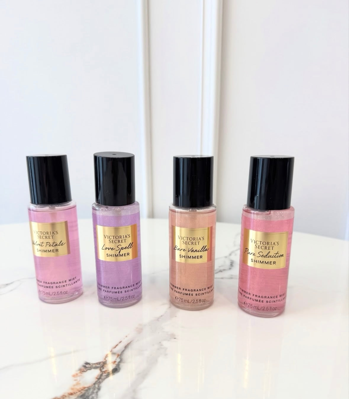 Coffret de brumes pailletées (4x75ml) de Victoria's Secret🎁✨