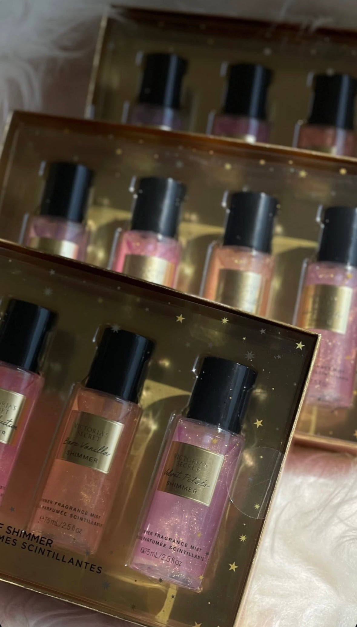 Coffret de brumes pailletées (4x75ml) de Victoria's Secret🎁✨