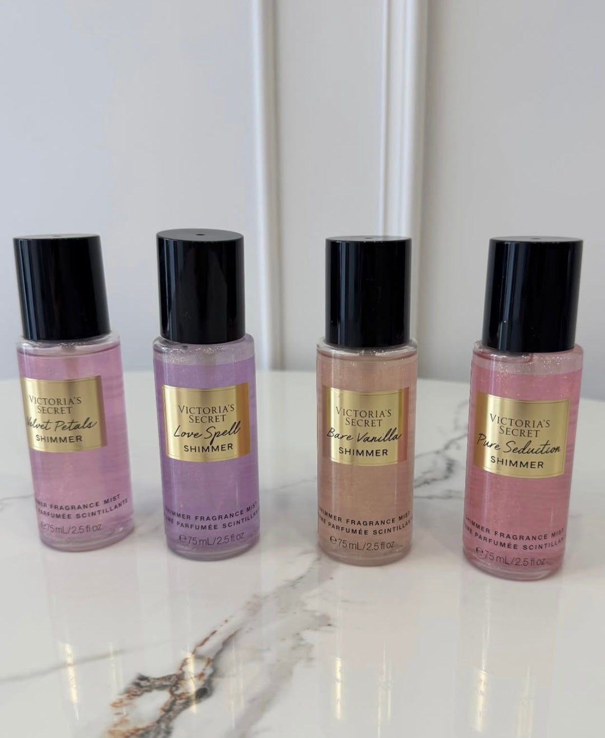 Coffret de brumes pailletées (4x75ml) de Victoria's Secret🎁✨