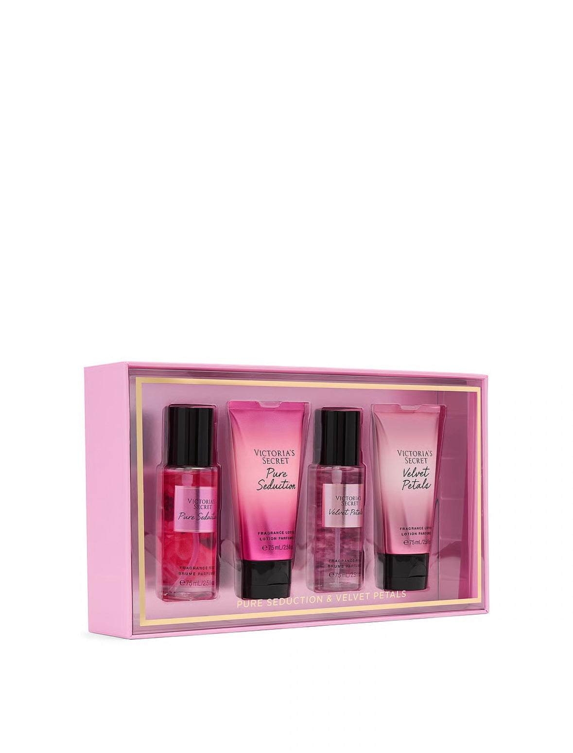 Coffret Pure Seduction et Velvet Petals (4x75ml) de Victoria's Secret🎁🪄