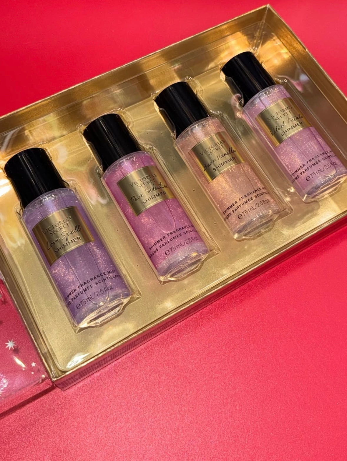 Coffret de brumes pailletées (4x75ml) de Victoria's Secret🎁✨