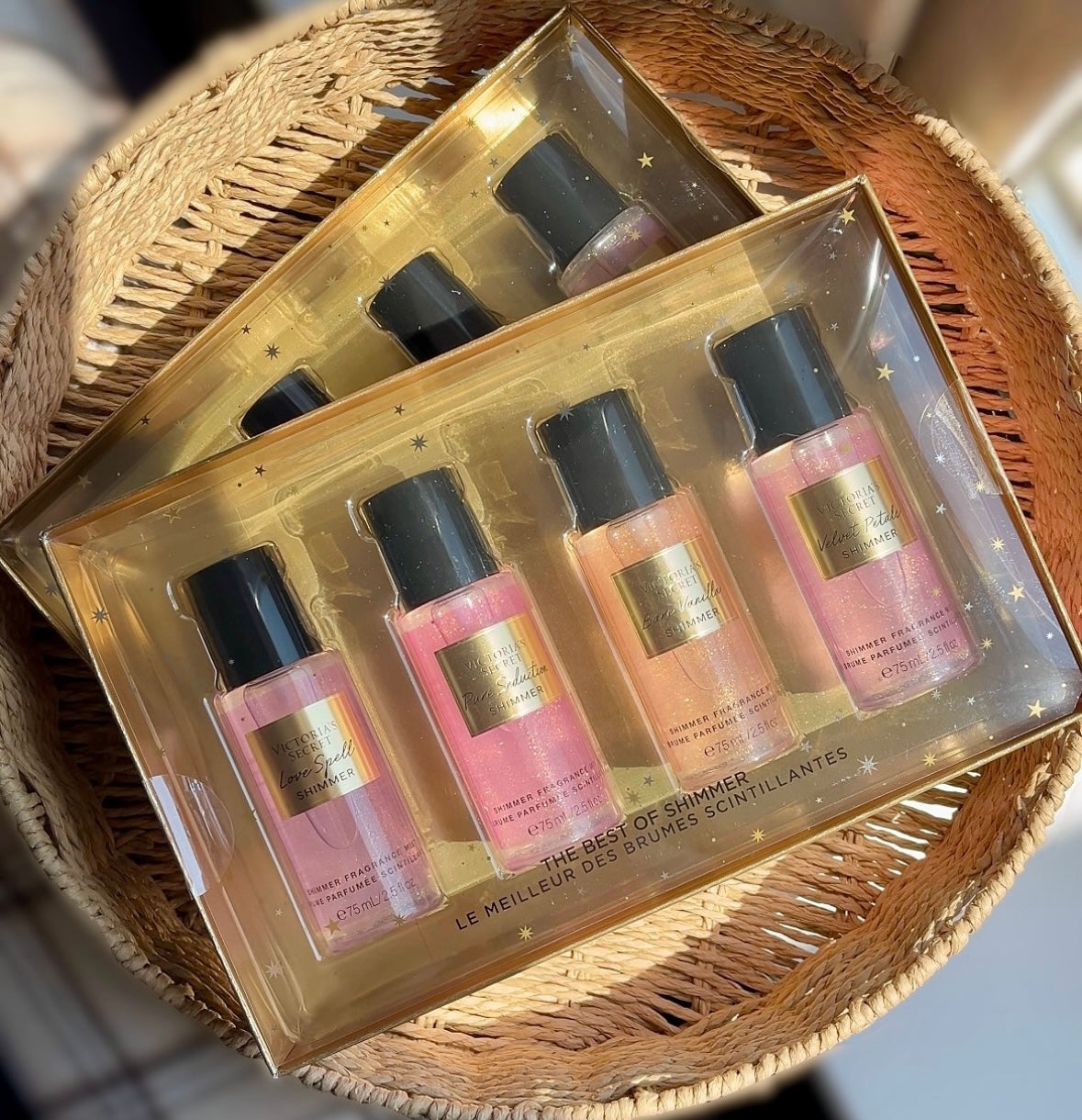 Coffret de brumes pailletées (4x75ml) de Victoria's Secret🎁✨