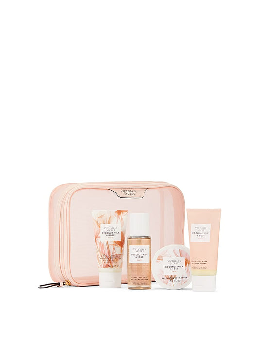 Set de 4 produits Coconut Milk & Rose avec trousse de Victoria's Secret🎁