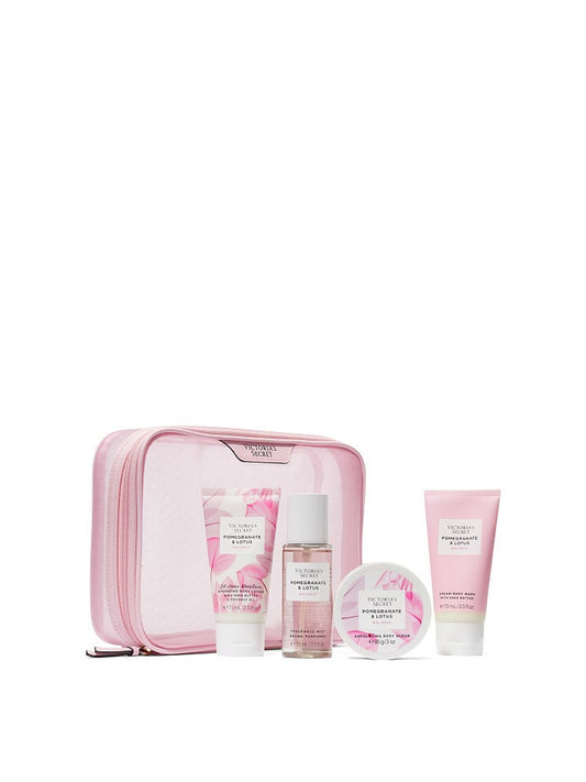 Set de 4 produits Pomegranate & Lotus avec trousse de Victoria's Secret🎁
