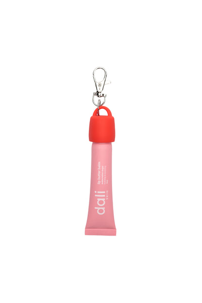 Porte-clés pour baume à lèvres rouge