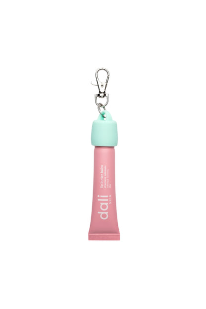 Porte-clés pour baume à lèvres turquoise