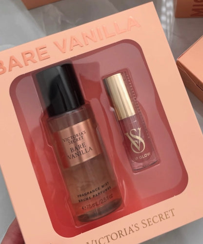 Coffret cadeau 2 pièces Bare Vanilla Mist & Kiss Victoria's Secret💛