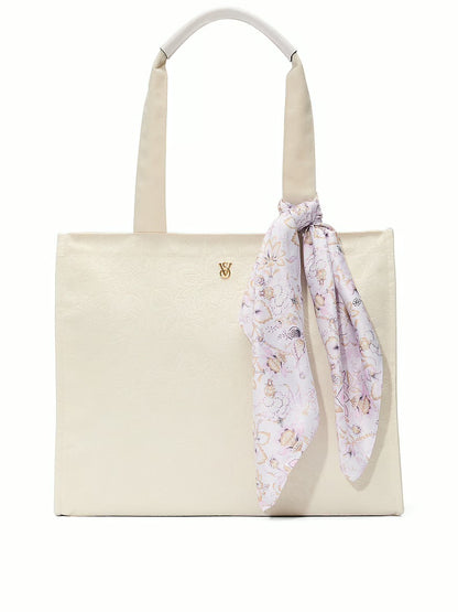 Grand sac à motif floral en relief avec écharpe de Victoria's Secret🤍