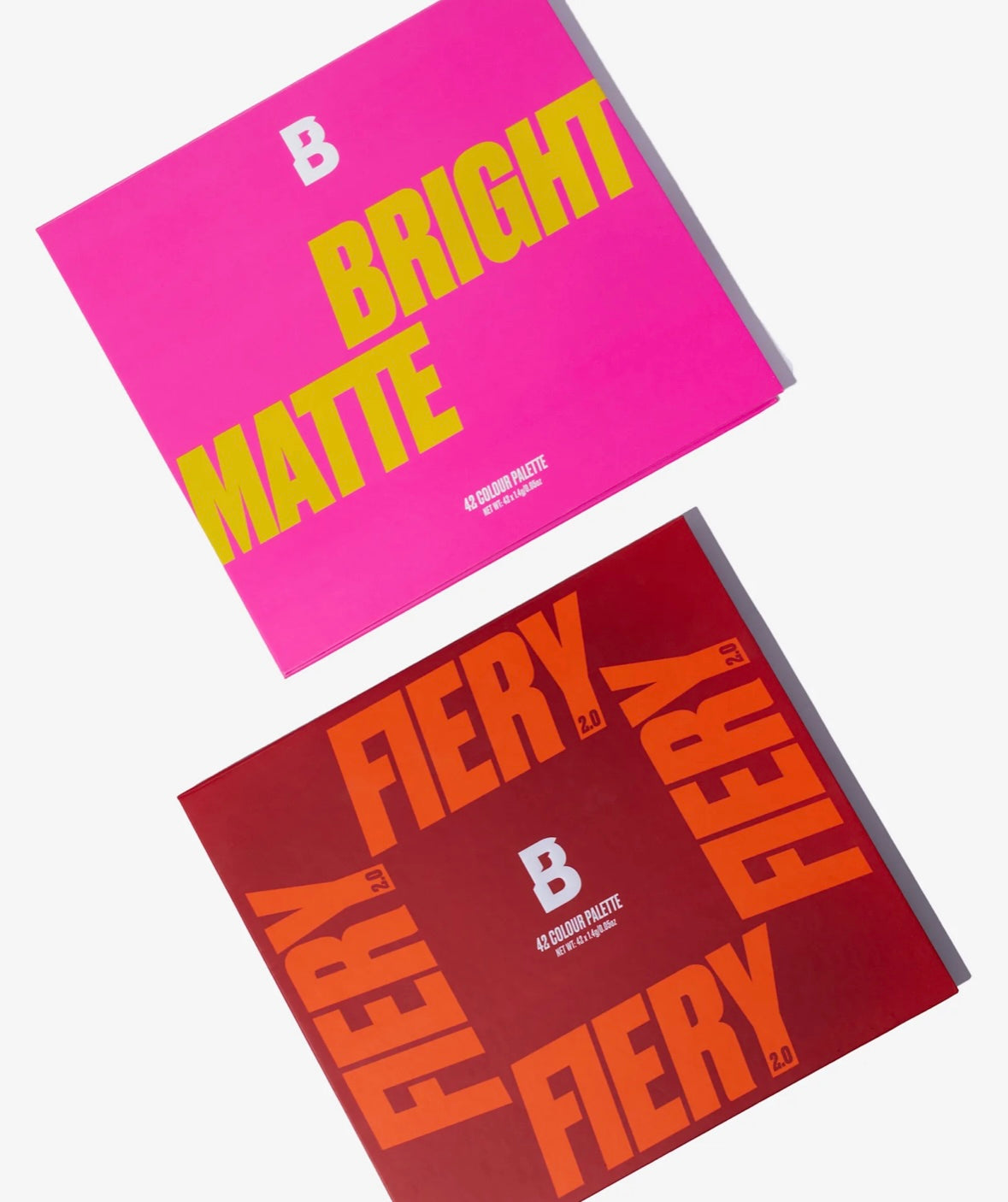 Set de 2 palettes Fiery 42 et Bright Matte 42 de Beauty Bay