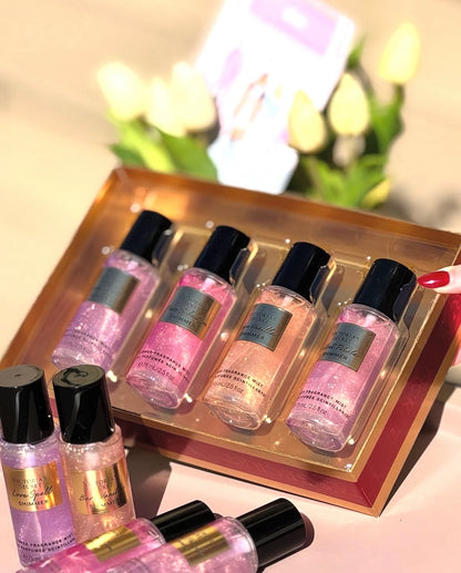 Coffret de brumes pailletées (4x75ml) de Victoria's Secret🎁✨