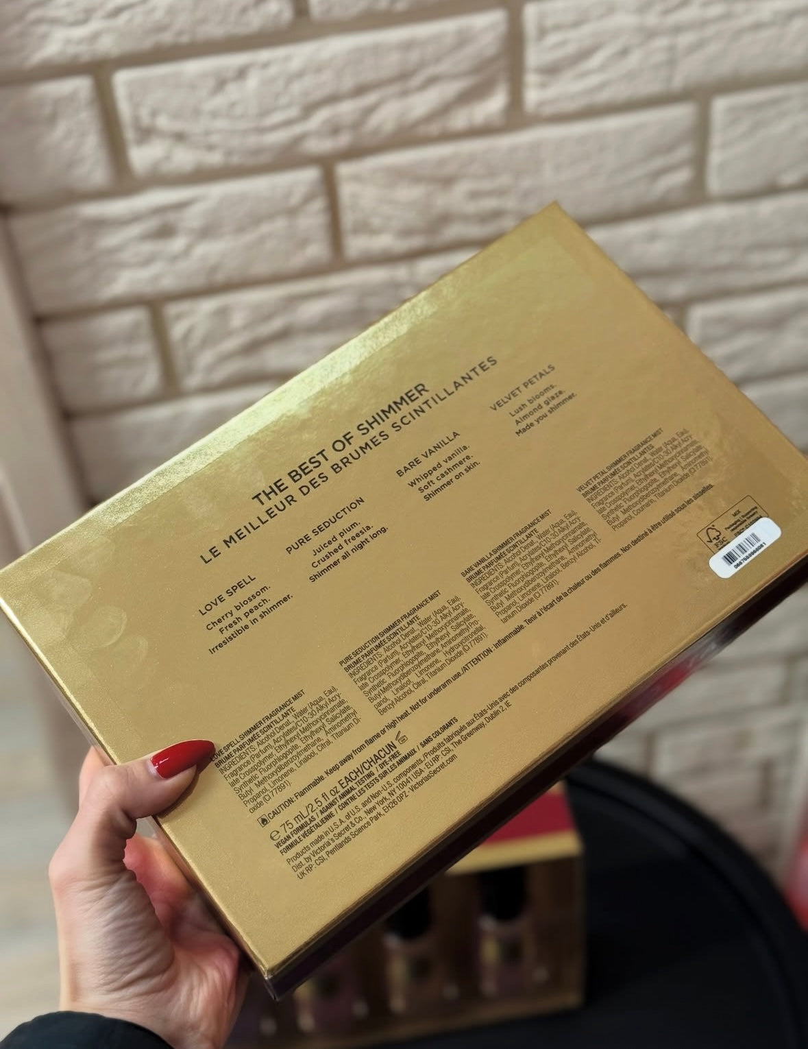 Coffret de brumes pailletées (4x75ml) de Victoria's Secret🎁✨