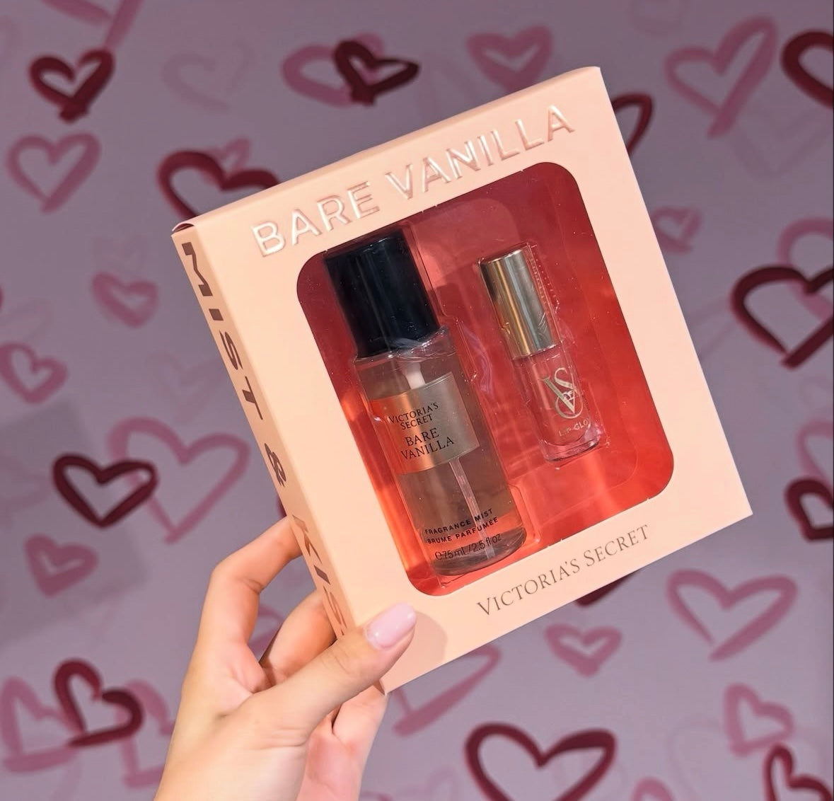 Coffret cadeau 2 pièces Bare Vanilla Mist & Kiss Victoria's Secret💛