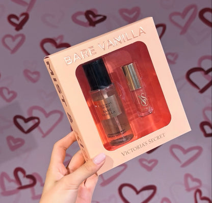Coffret cadeau 2 pièces Bare Vanilla Mist & Kiss Victoria's Secret💛