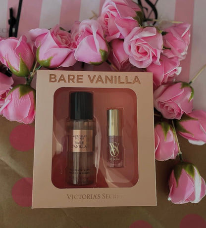 Coffret cadeau 2 pièces Bare Vanilla Mist & Kiss Victoria's Secret💛