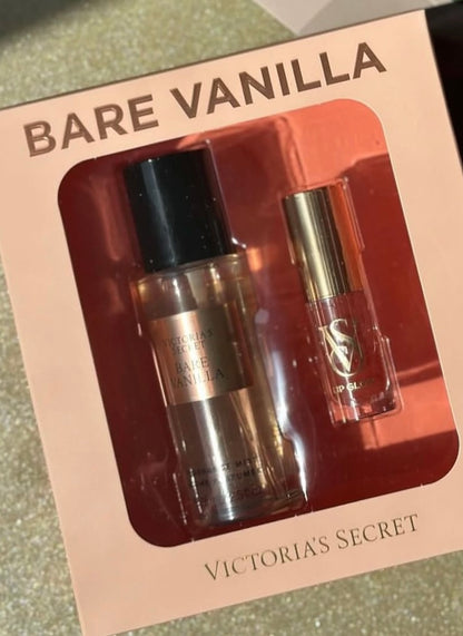 Coffret cadeau 2 pièces Bare Vanilla Mist & Kiss Victoria's Secret💛