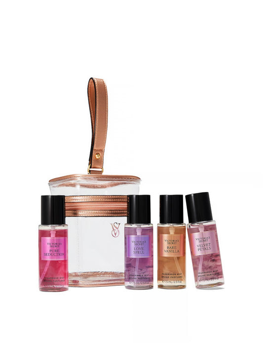 Set de 4 brumes (4x75ml) avec trousse de Victoria's Secret🎁