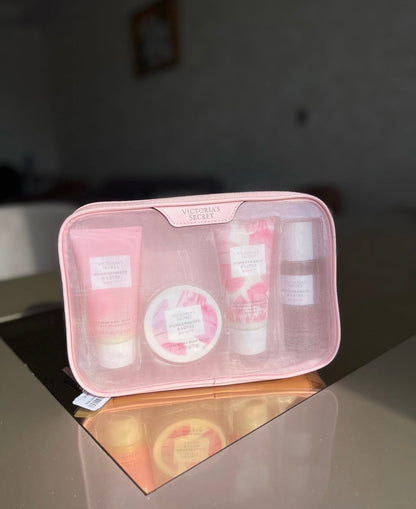 Set de 4 produits Pomegranate & Lotus avec trousse de Victoria's Secret🎁