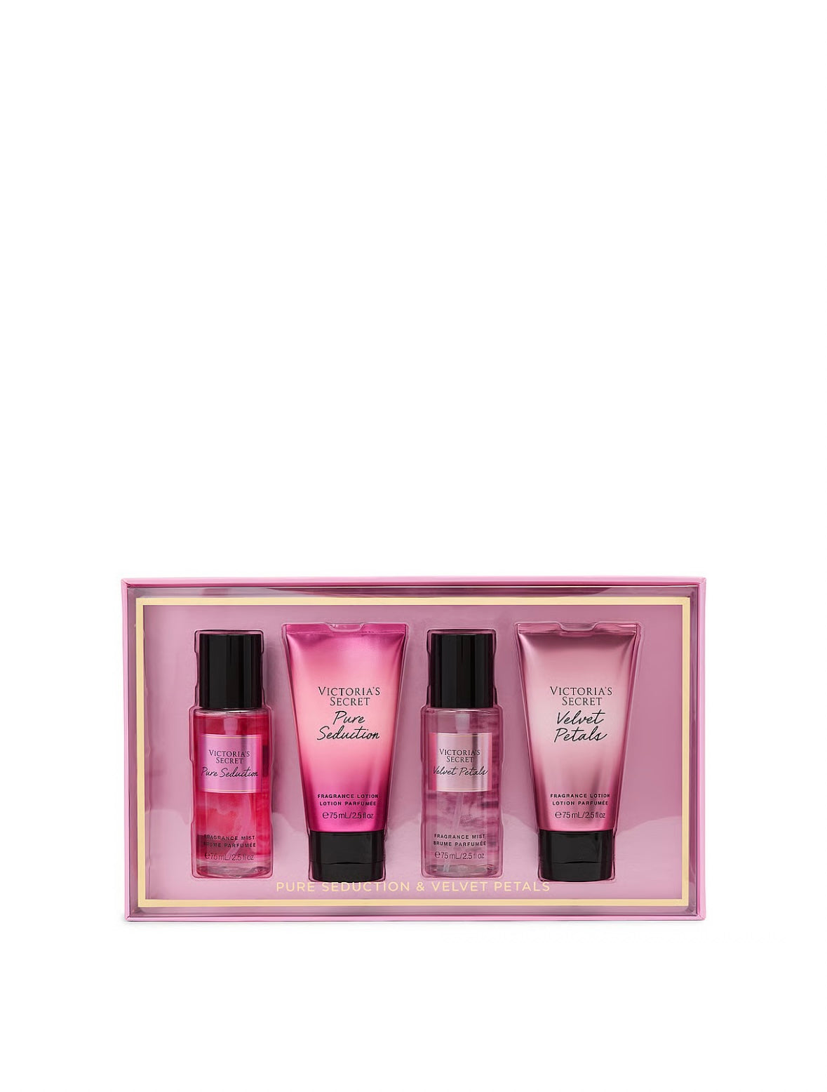 Coffret Pure Seduction et Velvet Petals (4x75ml) de Victoria's Secret🪄