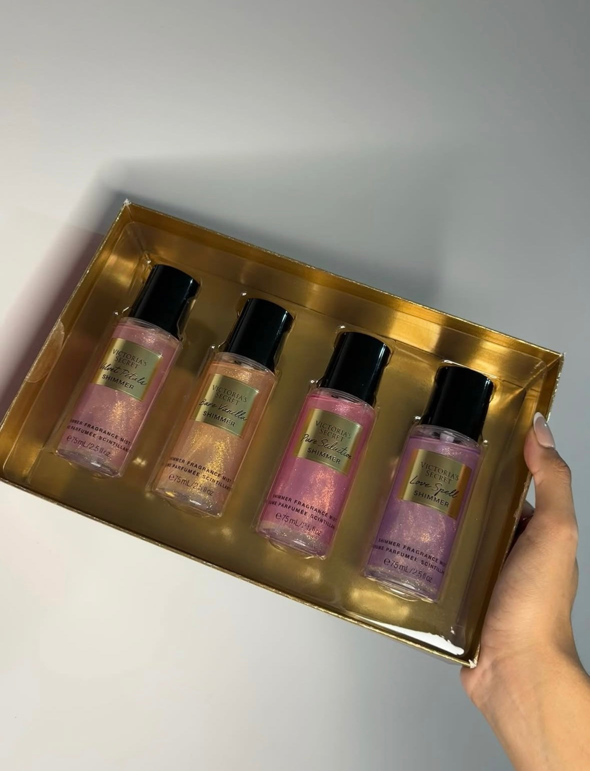 Coffret de brumes pailletées (4x75ml) de Victoria's Secret🎁✨