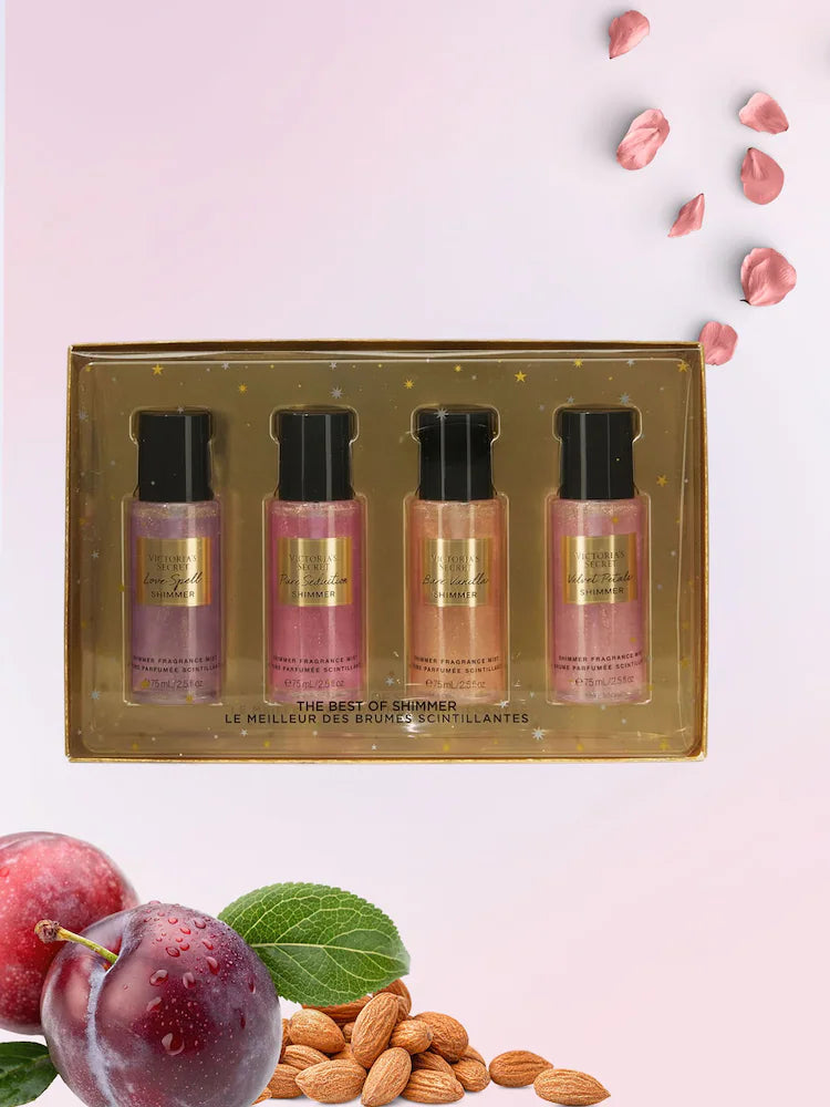 Coffret de brumes pailletées (4x75ml) de Victoria's Secret🎁✨