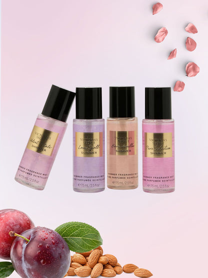 Coffret de brumes pailletées (4x75ml) de Victoria's Secret🎁✨