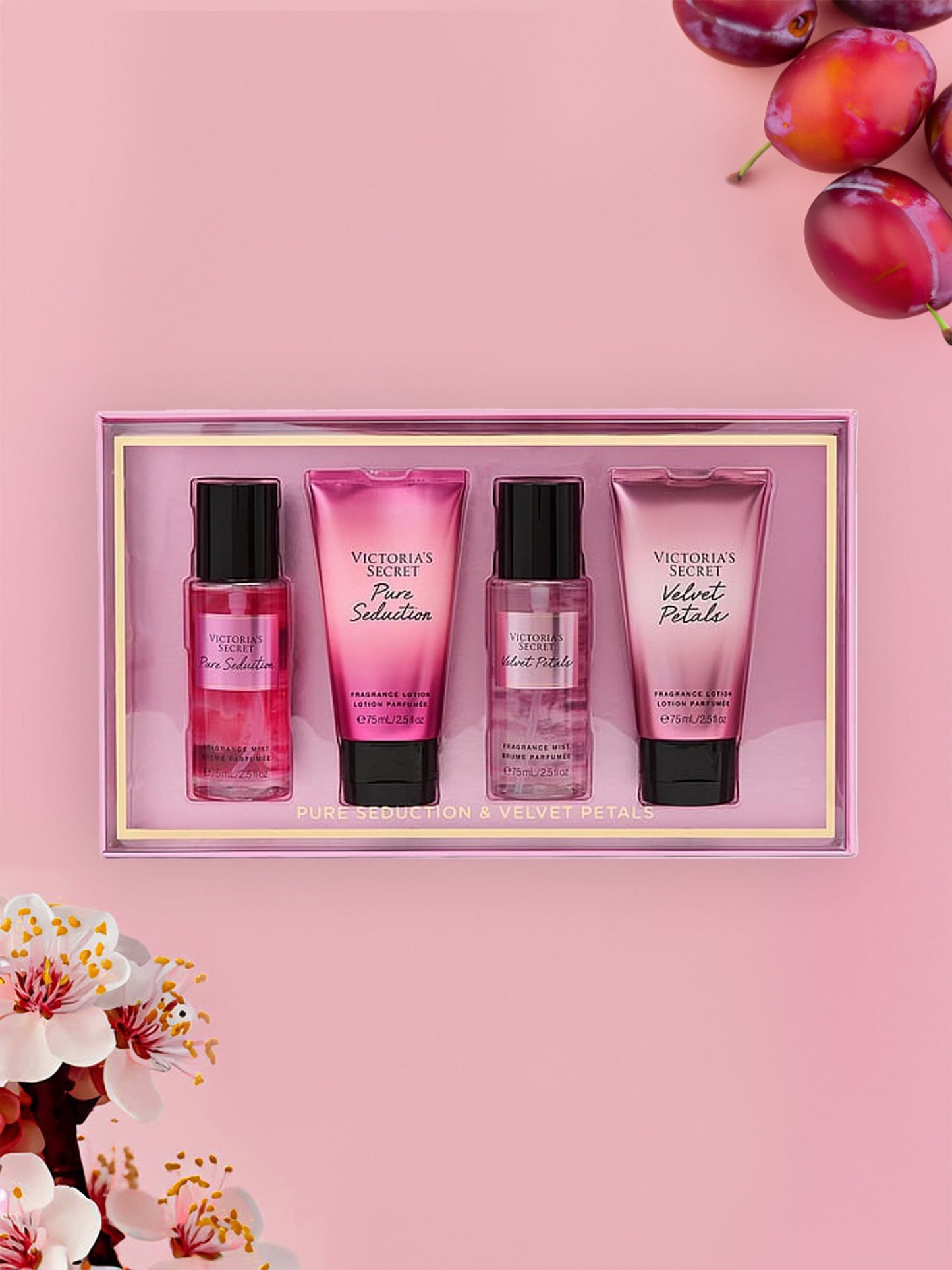 Coffret Pure Seduction et Velvet Petals (4x75ml) de Victoria's Secret🎁🪄