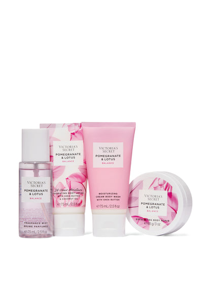 Set de 4 produits Pomegranate & Lotus avec trousse de Victoria's Secret🎁